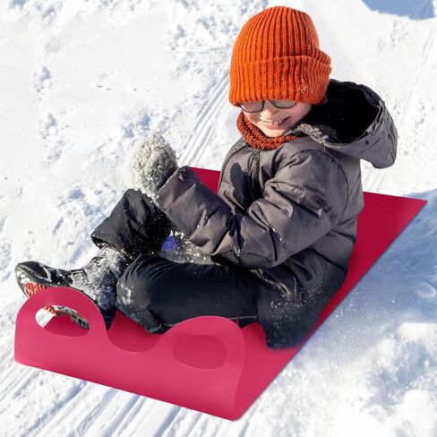 Poen 4 قطع زلاجات ثلجية للأطفال والكبار زلاجات زلاجات بلاستيكية زلاجات رملية خفيفة الوزن سجادة ثلجية الوزن معدات عالية السرعة in Kuwait