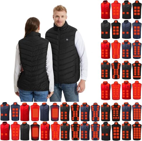 Heated Vest for Women and Men Winter Thermal Warm Vests,No Battery Pack Lightweight Outdoor Work Heating Jacket Coat in Saudi Arabia