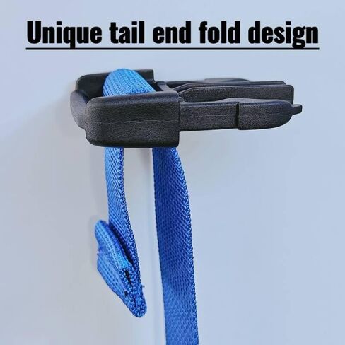 TsdL-one 6 Pack Boat Cover Tie Down Straps with Quick Release Buckles - 1 Inch x 8.33 Ft Heavy Duty Durable Adjustable Nylon Strap for Trailers, Watercraft, RV & Furniture Covers-Blue in Saudi Arabia