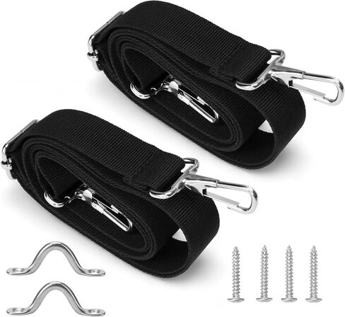 Adjustable Bimini Boat Top Straps 31–57 Inches with Snap Hooks 2PCS – Boat Tie Down Canopy Fit for Pontoon Sun Tracker Kayak Accessories – Marine Hardware Nylon Webbing, Pad Eye Awning Adjustment in Saudi Arabia