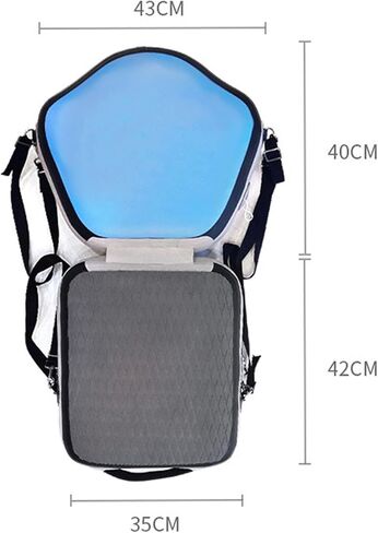Seat Fishing Boat Seat Premium Adjustable Universal Canoe Seat Paddle Board Seat for Rafting Fishing Surfboard 43cmx40cm in Saudi Arabia