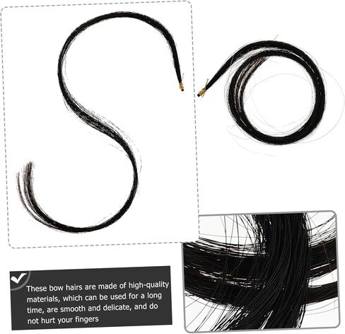 Vaguelly Durable Bow Hairs Smooth Hair String Supplies for Repair and Replacement for Home School and Practice Rooms in Saudi Arabia