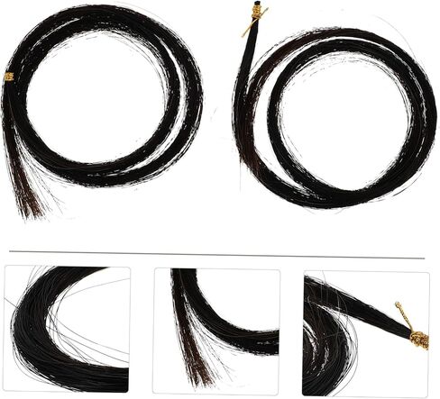 Vaguelly Durable Bow Hairs Smooth Hair String Supplies for Repair and Replacement for Home School and Practice Rooms in Saudi Arabia