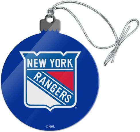 GRAPHICS & MORE New York Rangers Logo Acrylic Christmas Tree Holiday Ornament in Saudi Arabia