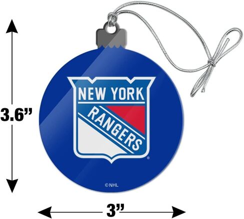 GRAPHICS & MORE New York Rangers Logo Acrylic Christmas Tree Holiday Ornament in Saudi Arabia