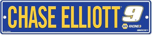 Rico Industries NASCAR Racing Chase Elliott #9 NAPA 4" X 17" لافتة شارع بلاستيكية in Saudi Arabia