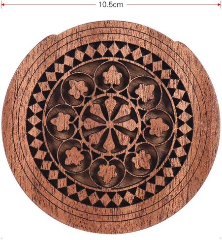 ZJchao Acoustic Guitar Soundhole Cover, Compatible 3.9in Sound Hole Size Guitar Soundhole Sound Hole Cover Block Soundhole Cover Acoustic Soundhole Cover for EQ Acoustic Folk Guitars in Saudi Arabia