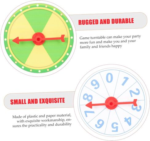 4sets 2pcs Game Wheel Roulette Wheel for Party Fun Smooth Spinning Create Custom Prizes for Teaching Activities Events 2pcs*4 in Kuwait