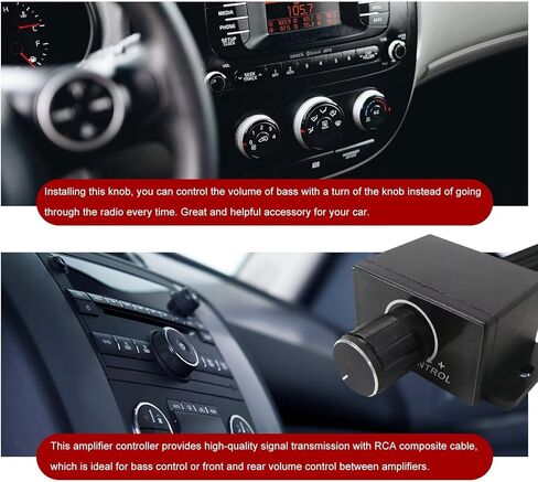 USonline911 Dashboard Mount Bass Knob - RCA Level Control for Car Amplifiers & Home Subwoofers in Saudi Arabia