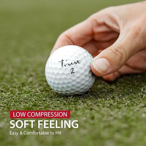 Trust Golf Ball I K8 Bison I غطاء يوريتان مع قلب تفاعلي I 3 قطع I لسرعات التأرجح المختلفة I 12 أو 48 أو 100 كرة I in Kuwait