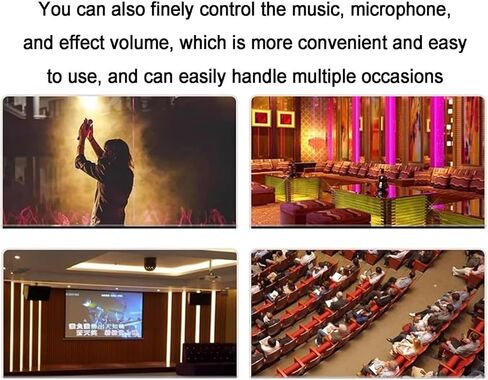 Microphone Feedback Suppressor, Anti-Howling Audio Processor, Support 2/4/6-way Optional, 5-Level Digital Anti-Howling, for Stage, KTV, Conference, Church Events in Saudi Arabia