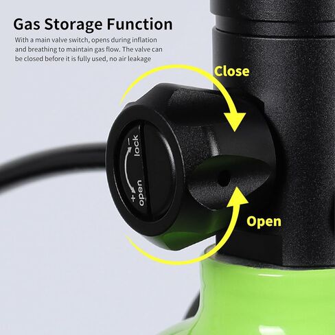 Scuba Tank Kit, 3L Portable 30 to 50 Diving Tank Kit Minutes Breathing Mini Oxygen Cylinder Diving Tanks for Underwater Exploration Rescue Diving & Snorkeling in Saudi Arabia