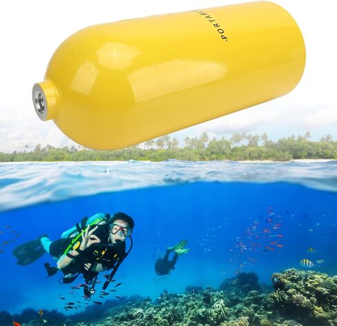 Scuba Tank Kit, 3L Portable 30 to 50 Diving Tank Kit Minutes Breathing Mini Oxygen Cylinder Diving Tanks for Underwater Exploration Rescue Diving & Snorkeling in Saudi Arabia