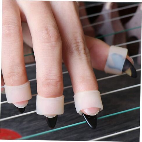 BESTonZON Guzheng واقيات الأظافر أغطية الأصابع للعب المريح لون البشرة لليد اليمنى لتعلم موسيقى Guzheng in Saudi Arabia