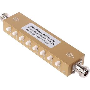 (N) female to female 50 ohm push-button step attenuator,Key-Press Attenuator,DC to 2.5GHz (90db)