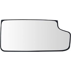 Right Passenger Side Heated Tow Mirror Glass Replacement For Chevy Silverado 1500 2014-2017, Silverado 2500 3500 2015-2017- Lower Convex Side Mirror Glass With Rear Holder