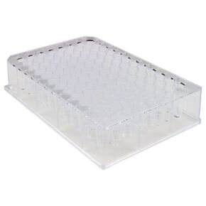 Caplugs Evergreen 290-8525-010 96-Well Non-sterile Tapered Deep-Well Plates, 20 Pack, Natural, Polystyrene (PS), Well Volume 0.5 mL, Specimen Storage, Dilution, DNA Sequencing, Lab Research