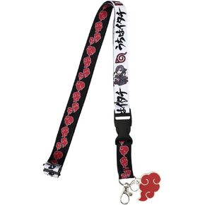 Itachi Uchiha Lanyard with Clear ID Sleeve and Keychain