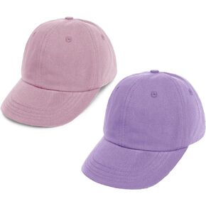 ENBAOHUI 2 Packs Toddler Baseball Summer Hat Kids Baseball Cap Toddler Hat for Boys Girls Cotton Kids Baseball Hat Caps 3-10T