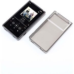 Soft Clear TPU Protective Shell Skin Case Cover for Sony Walkman NW-ZX700 NW-ZX706 NW-ZX707 (Clear case and Glass)