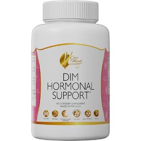 Coco March DIM Hormonal Support - Dietary Supplement, Aids Hormonal Balance, Promotes Healthy Skin - Free from: Soy, Gluten, Dairy, Keto and Vegan Friendly - 60 Servings