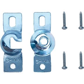 Kowibcl 4pcs Roller Window Shade Inside Mount Brackets with Screws,Curtain Rod Holder, Zinc