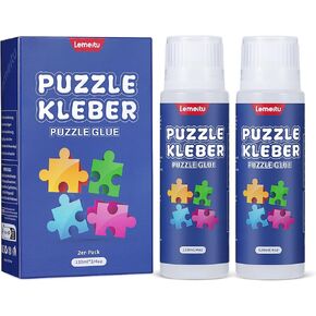 Jigsaw Puzzle Glue for 1000/1500/3000 Pieces Puzzles, Non-Toxic PVA Glue, Adhesive Glue, Quick Dry,120ML,1 Pack
