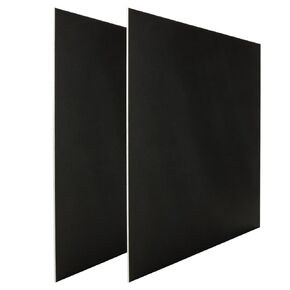 2PCS 12 x 12 x 1/8(0.12") Inch Anodized Aluminum Sheet, Black Aluminum Engraving Blanks, 3MM Thin Metal Plates for Laser Engraving, Crafting, DIY, House Decoration