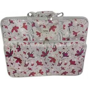 Tutto X-Large Embroidery Project Bag Daisies- Gray