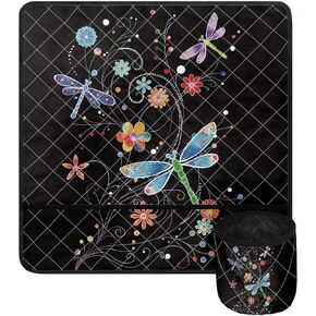 American Flag Butterfly Sewing Machine Mat for Table with Multiple Pockets, Sewing Accessories Organizer Kits and Supplies