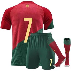 Soccer Jersey Boys,Jersey Kids, Boys' Soccer Jersey #7,T-Shirt Boys Kids Youth Jersey Socks Soccer Shirt Kit Set