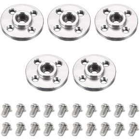 سبائك الألومنيوم المؤازرة الأسلحة المؤازرة القرن روبوت الذراع ل RC نموذج سيارة روبوت قارب طائرة 25T 5 قطعة الفضة in Kuwait