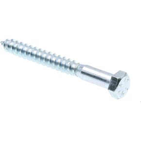 Prime-Line 9056334 Hex Lag Screws, 3/8 In. X 3-1/2 In., A307 Grade A Zinc Plated Steel (50 Pack)