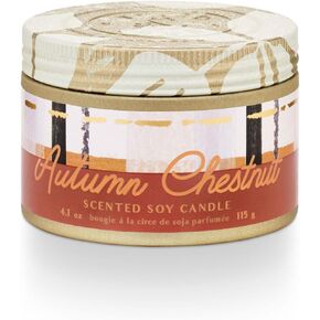 Tried & True Autumn Chestnut Small Tin Candle