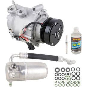 AC Compressor & A/C Kit For Chevy Trailblazer GMC Envoy Buick Rainier Saab 9-7x Isuzu Ascender V8 w/ 3-Pin Connector - BuyAutoParts 60-80468RK NEW