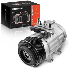 A-Premium Air Conditioner AC Compressor with Clutch Compatible with 2011-2016 Ford F-250 Super Duty, F-350 Super Duty, F-450 Super Duty, F-550 Super Duty, 2016-2016 F650 F750, 6.7L V8