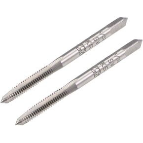uxcell Machine Tap 3/16-24 BSW Thread H2 High Speed Steel Screw Thread Taps Threading Tapping Tool 2pcs