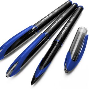 Uni-Ball AIR Micro - 0.5mm Fine Rollerball - Pack of 3 - Blue - UBA-188-M