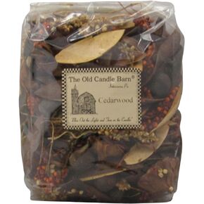 Old Candle Barn Cedarwood Potpourri 8 Cup Bag - Perfect Country House Decoration or Bowl Filler - Beautiful Clean Crisp Scent