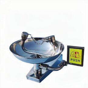 Martians Eye Wash Station Wall Mount Eyewash Station Emergency Eye Rinse Station Stainless Steel Eye Washing Sink Safety First Aid Equipment, with Eyewash Sign, NPT Thread in Saudi Arabia