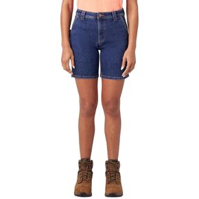 Dickies Women’s 7 Inch Relaxed Fit Denim Carpenter Shorts