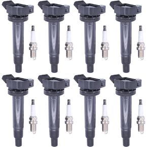 MOTOKU Ignition Coil and Spark Plug for Toyota 4Runner Tundra Sequoia Land Cruiser 4.7 V8 Lexus GS300 GS350 GS430 GX470 LS430 LX470 SC430 4.3 4.7