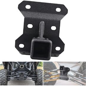 2inch Rear Receiver Hitch for Can am Maverick X3 / X3 Max (See Fitment), 3/16" Heavy Duty Steel Receivers, Standard 2" Attachments up to 1650lbs