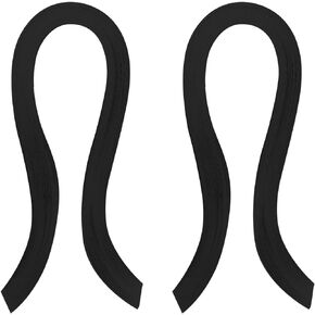 Qiveno 2Pack Quilling Paper Strips Quilling Art Strips 120 Pcs 1/8"(3mm) 54cm Origami Paper Quilling Strip for Art DIY Hand Craft Christmas(Black)