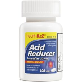 HealthA2Z® Acid Reducer | Famotidine 20mg | Maximum Strength | Relief from Heart Burn Due to Acid Indigestion (225 Tablets (Pack of 1))