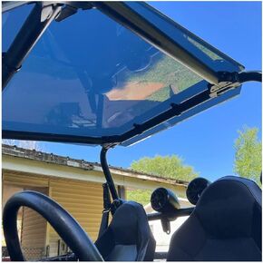 KUAFU Hard Roof Top Compatible with 2014-2023 Polaris RZR XP 1000/900 Turbo 900 S Trail 2 Seats Tinted Sun Visor Cover with Hardware