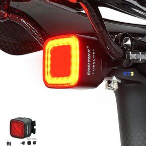 CUBELITE III Smart Bike Light,Ultra-high Visibility, Auto On/Off, Dual-Channel LED Automatic Brake-Sensing Taillight, USB-C Rechargeable Ultra-Long Standby, IPX6 Waterproof, 4 Lighting Modes.