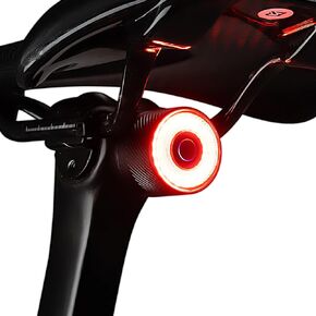 We are A Team! ROCKBROS Smart Bike Tail Light Flash Synchronized Automatically with The Companions Bike Lights for Night Riding with Brake Sensing