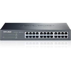 TP-Link 16-Port Gigabit Ethernet Unmanaged Switch Plug and Play Metal Desktop/Rackmount Fanless (TL-SG1016D)