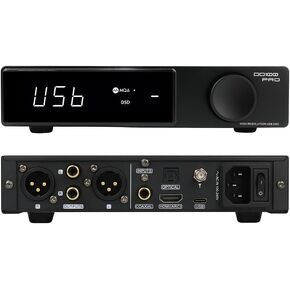 SMSL DO100 PRO 2 x ES9039Q2M HiFi Balanced DAC, XMOS XU316 768kHz DSD512 Desktop Home Audio USB DAC, USB/Bluetooth5.1/Opt/Coax/HDMI ARC Input RCA/XLR Output MQA DAC Support PS5/Switch/HDTV